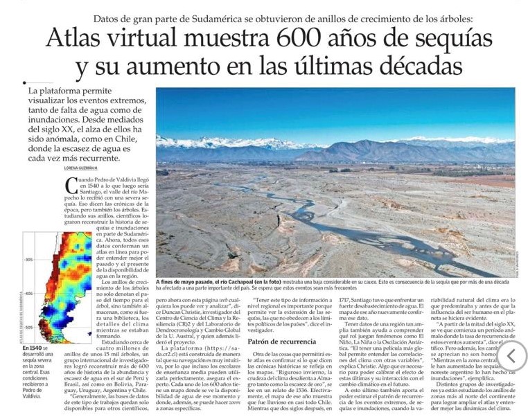 Atlas virtual muestra 600 años de sequías y su aumento en últimas décadas