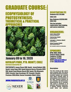 Curso internacional de postgrado “Photosynthesis Ecophysiology: theoretical and practical approaches”.