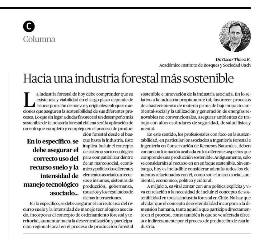 Hacia una industria forestal sostenible