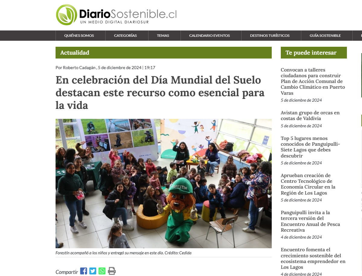 En celebración del Día Mundial del Suelo destacan este recurso esencial para la vida