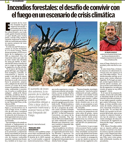 Incendios forestales: el desafío de convivir con el fuego en un escenario de crisis climática