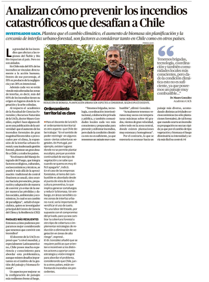 Analizan cómo prevenir los incendios catastróficos que desafían a Chile