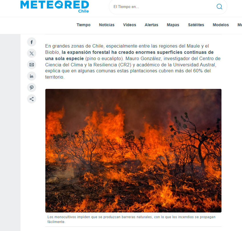 Paisaje mosaico y otras estrategias probadas para disminuir el riesgo de megaincendios