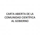 Carta abierta de la comunidad científica al gobierno:  nuestros gobiernos han elegido la ignorancia