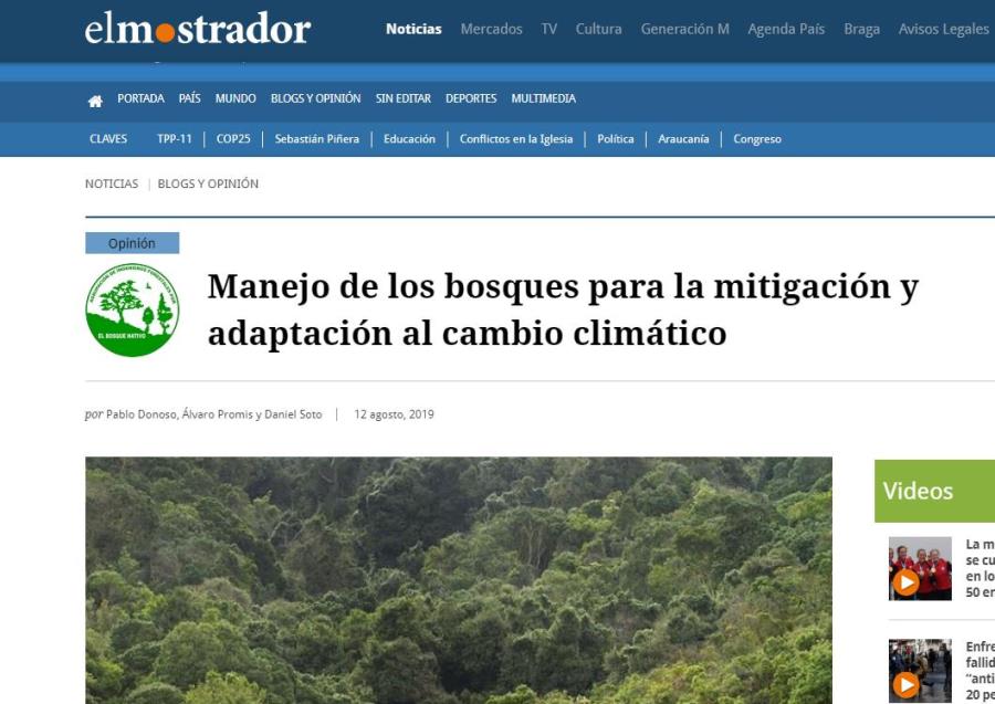 Manejo de bosques para la mitigación y adaptación al cambio climático