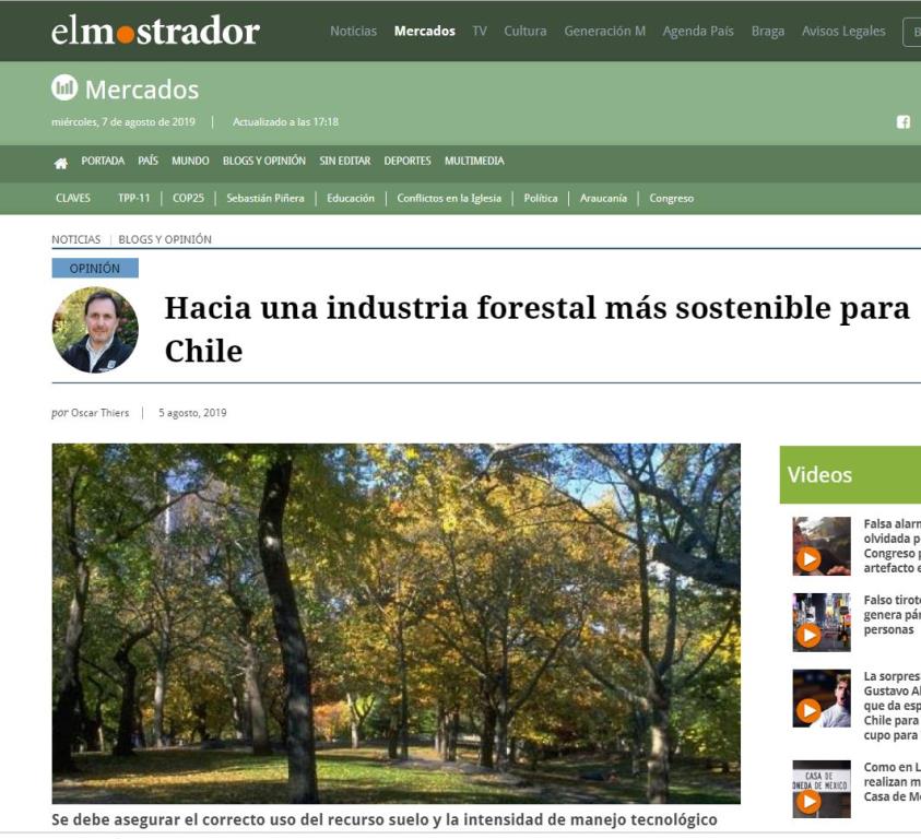 Hacia una industria forestal más sostenible para Chile
