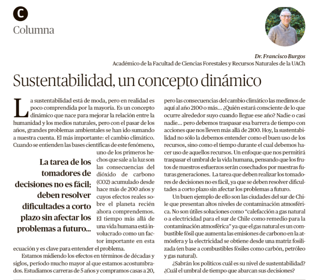 Sustentabilidad, un concepto dinámico