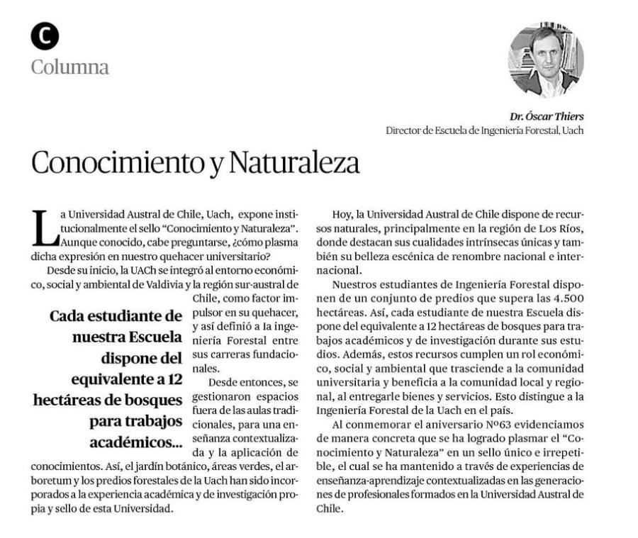 Conocimiento y Naturaleza
