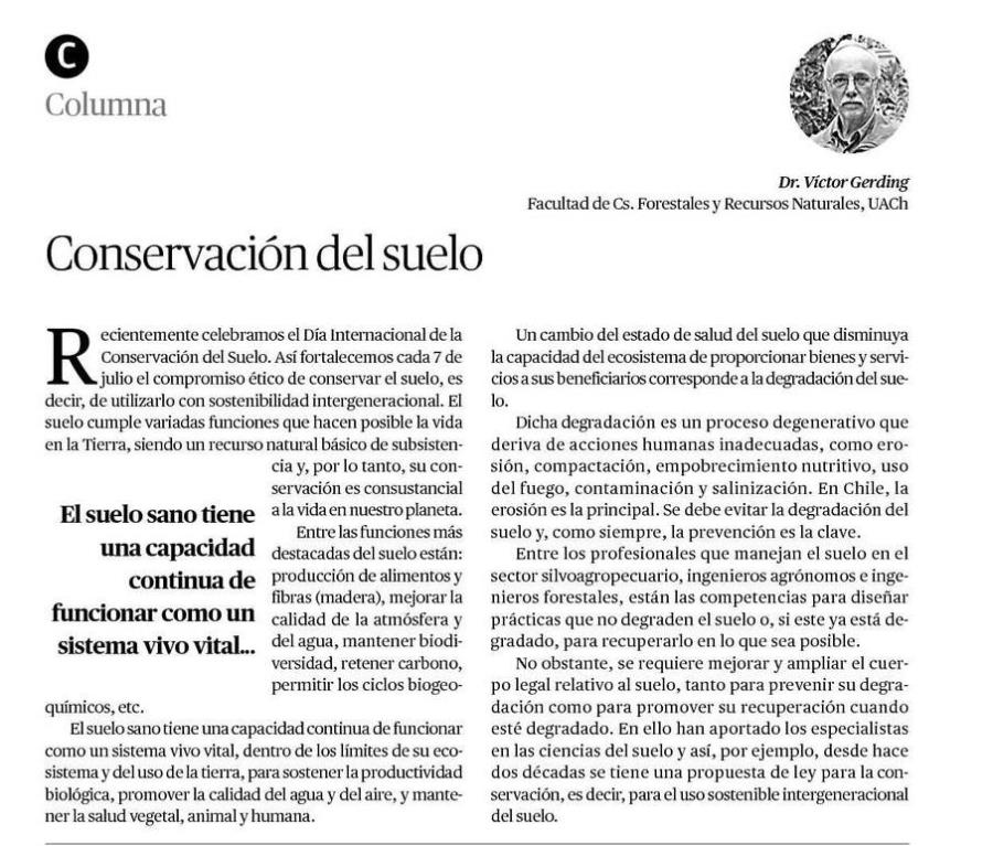 Conservación del suelo