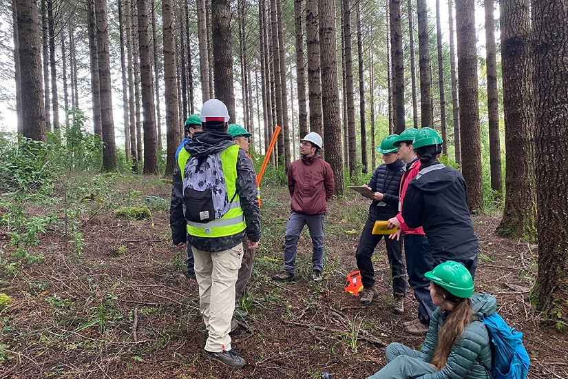 Estudiantes de Universidad de British Columbia (Canadá) realizaron curso sobre bosques en el sur de Chile