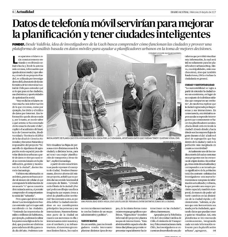 Datos de telefonía móvil servirán para mejorar la planificación y tener ciudades inteligentes