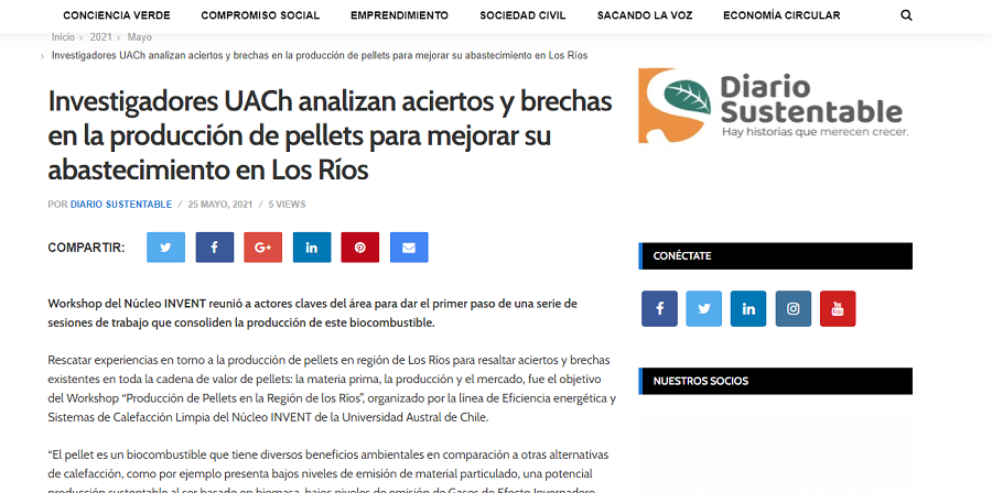 Investigadores analizan aciertos y brechas en la producción de pellets para mejorar su abastecimiento en Los Ríos