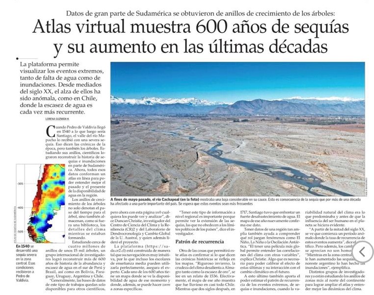 Atlas virtual muestra 600 años de sequías y su aumento en últimas décadas