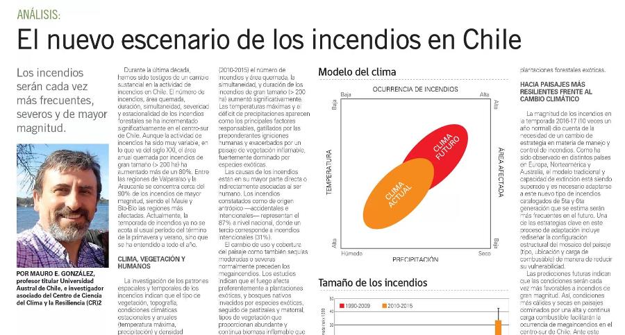 El nuevo escenario de los incendios en Chile