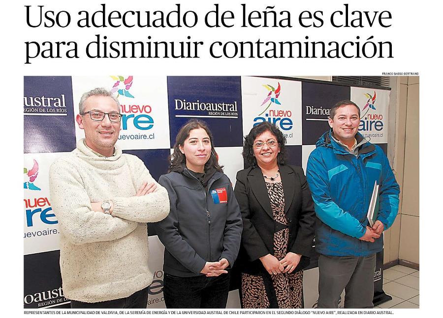 Uso adecuado de leña es clave para disminuir contaminación