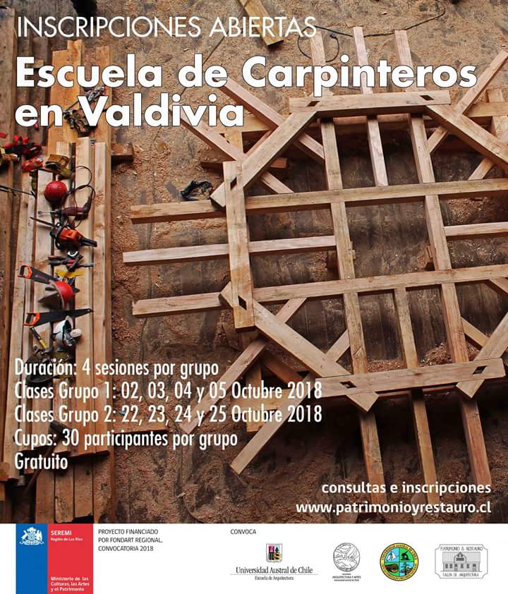 Escuela de Carpinteros  abre inscripciones para estudiantes de  Ingeniería Forestal y Arquitectura