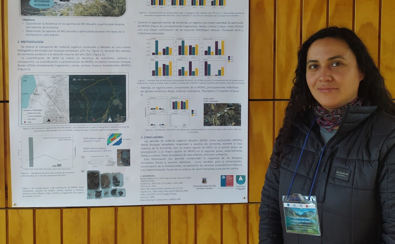 Estudiante de Doctorado de la UACh participa en XVIII Congreso de la Sociedad Chilena de Limnología y en IX Congreso Chileno de Ciencias Forestales