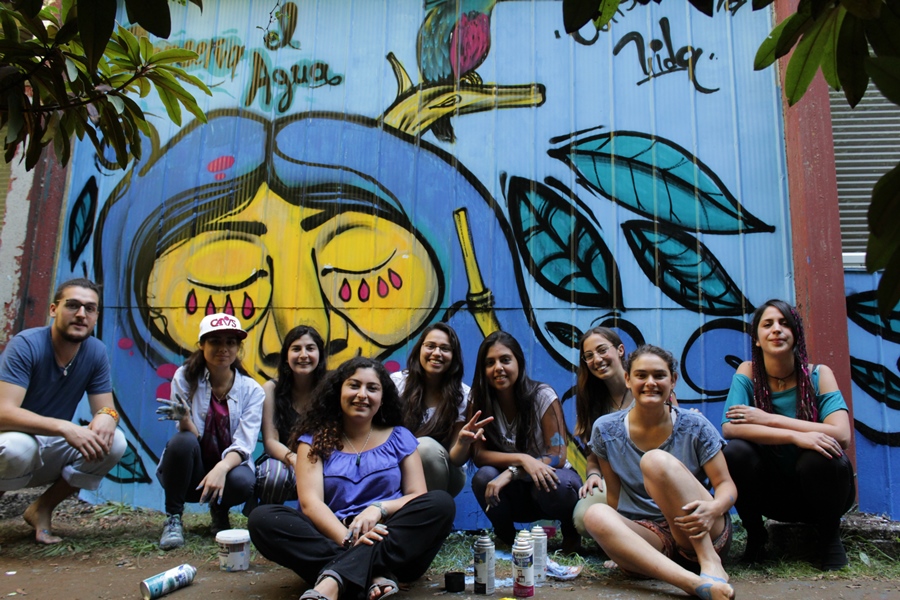 Con conversatorio y elaboración de un mural celebraron Día Mundial del Agua