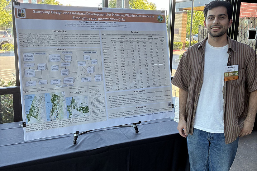 Estudiante de magíster de la UACh participa en Conferencia IUFRO en la Universidad Estatal de Oregon, Estados Unidos