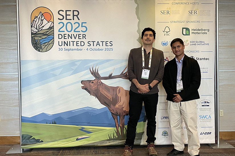 Estudiantes de postgrado de la UACh participan de la Conferencia Mundial en Restauración Ecológica en Estados Unidos