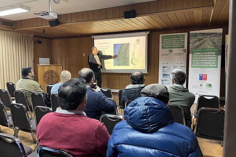 Proyecto IDeA entrega tecnologías para disminuir costos e impactos al suelo durante la cosecha forestal