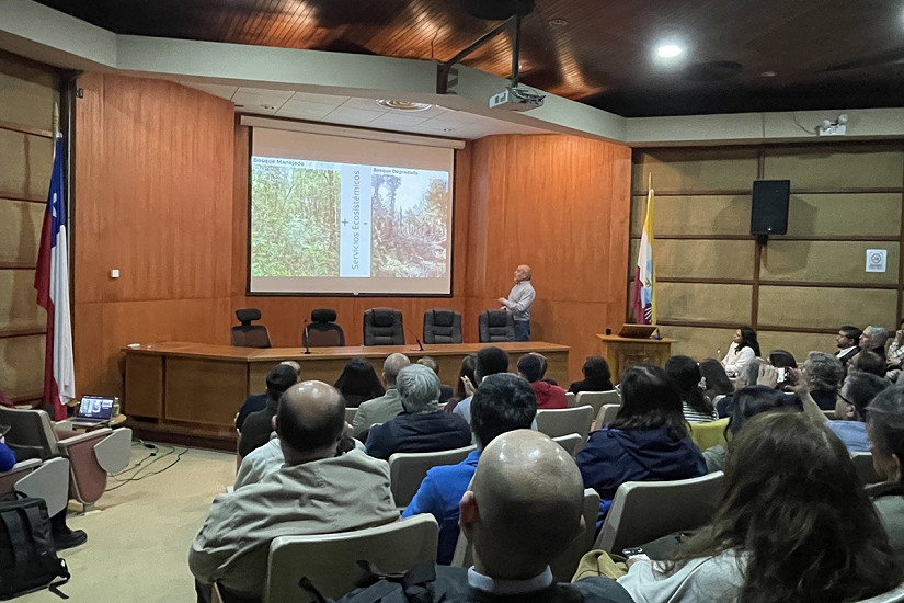 Charla magistral destacó la importancia de la silvicultura en bosques nativos