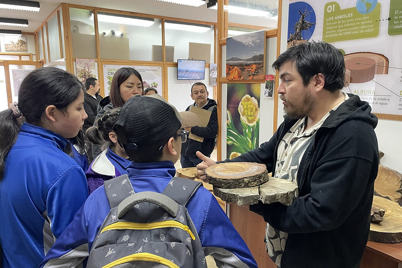 “Travesías a los conocimientos” trajo a Escuela Rural Ensenada al Laboratorio de Dendrocronología