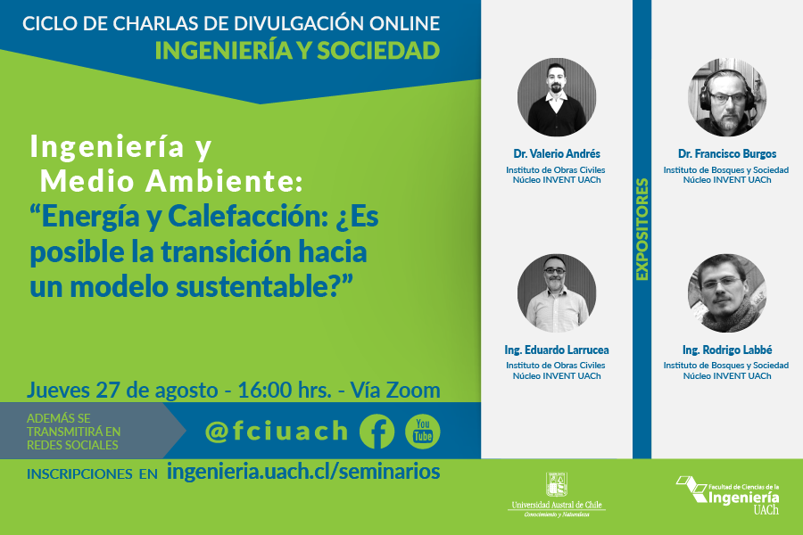 Charla online abordará los desafíos de la transición hacia sistemas de eficiencia energética y calefacción domiciliaria sustentables.