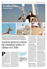 Lanzan mayor centro de estudios sobre el clima en Chile