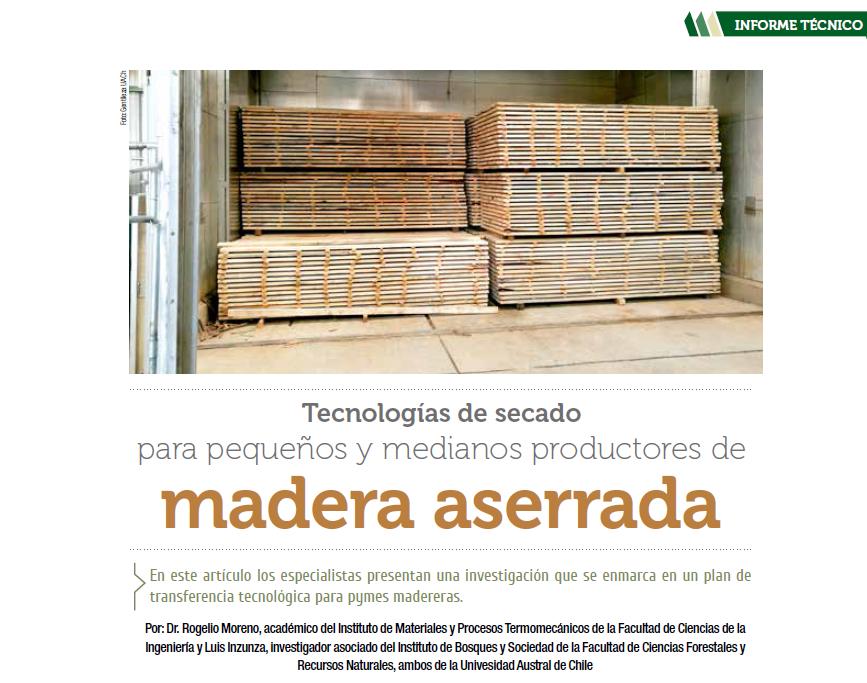 Tecnología de secado para pequeños y medianos productores de madera aserrada