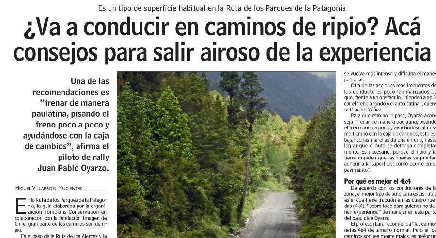 ¿Vas a conducir en caminos de ripio? Acá consejos para salir airoso de la experiencia