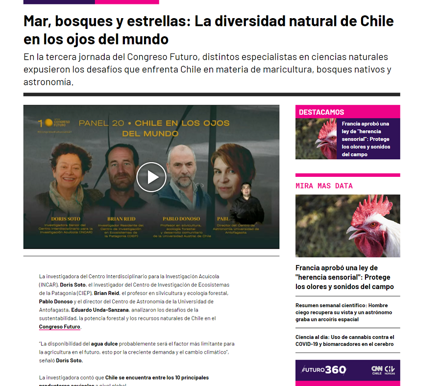 Mar, bosques y estrellas: La diversidad natural de Chile en los ojos del mundo