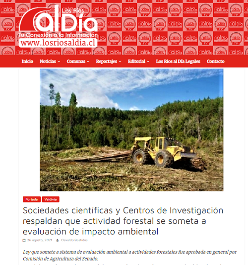 Sociedades científicas respaldan que actividad forestal se someta a evaluación de impacto ambiental