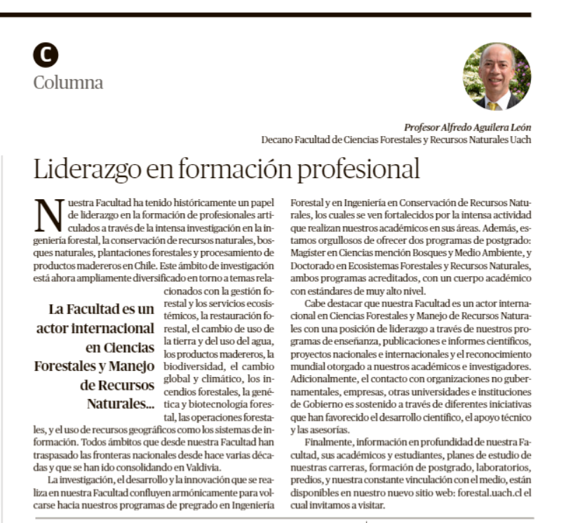 Columna: Liderazgo en formación profesional
