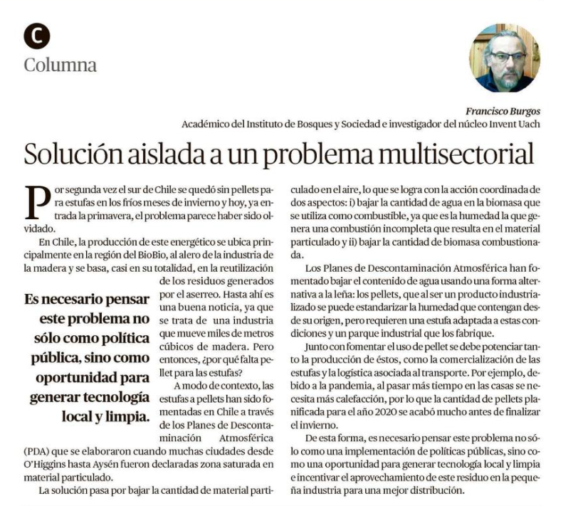 Recambio de calefactores, solución aislada a un problema multisectorial