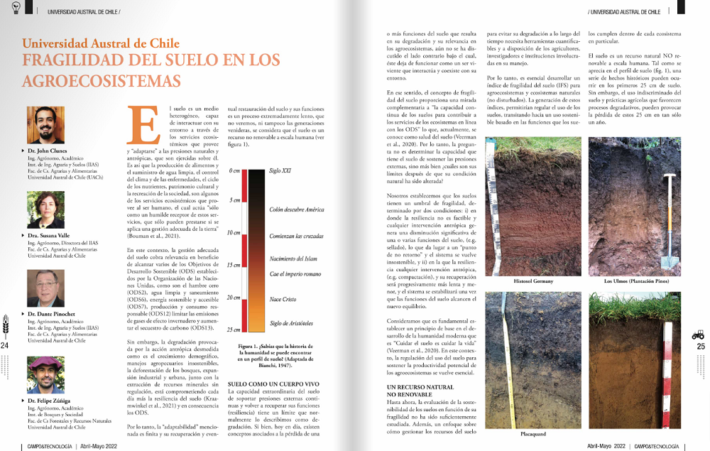 Fragilidad del suelo en los agroecosistemas