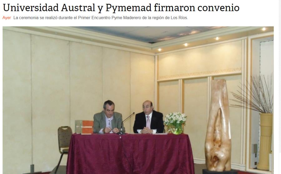 Universidad Austral y Pymemad firmaron convenio