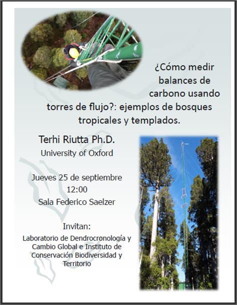 Experta expondrá Cómo medir balances de carbono usando torres de flujo